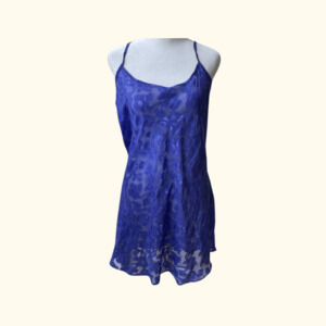 Inner Most Lace Nightdress | Blue Floral | Size M | Vintage